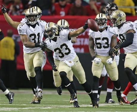 New Orleans Saints celebrate win over Atlanta_182880