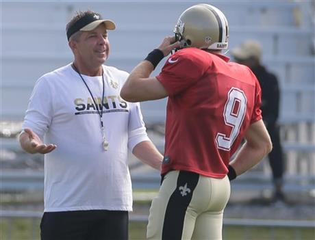 Saints cocah at WV training camp_219151