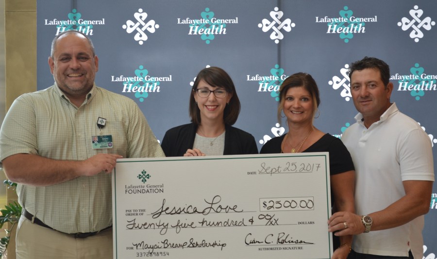 Mayci Breaux Scholarship Check Presentation_366329