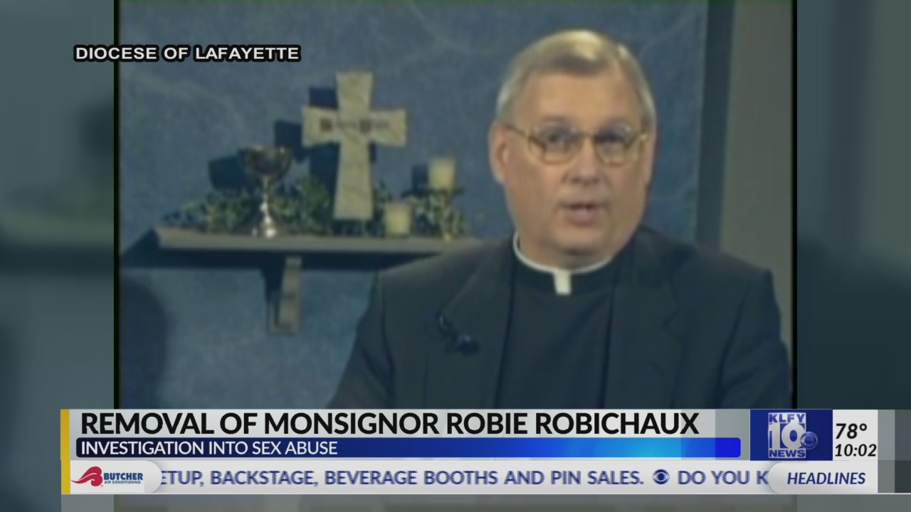 Diocese announces removal of Msgr. Robie Robichaux following sex abuse investigation