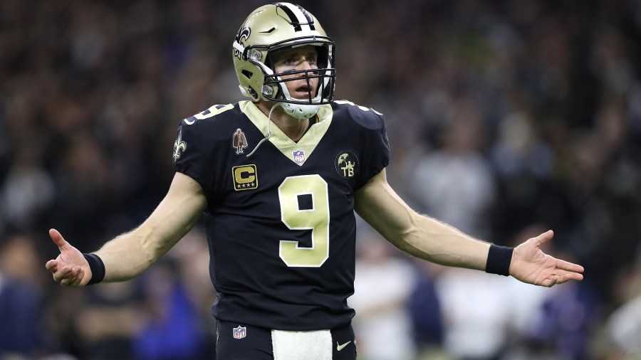 DREW BREES SAINTS RAMS