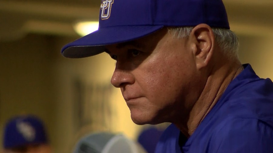 lsu baseball coach paul mainieri vs bryant gm1_1550896604672.jpg.jpg
