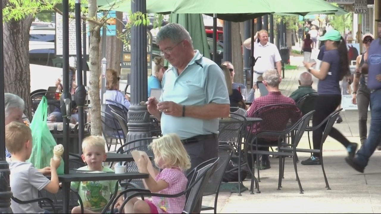 Downtown Aiken during Masters Week