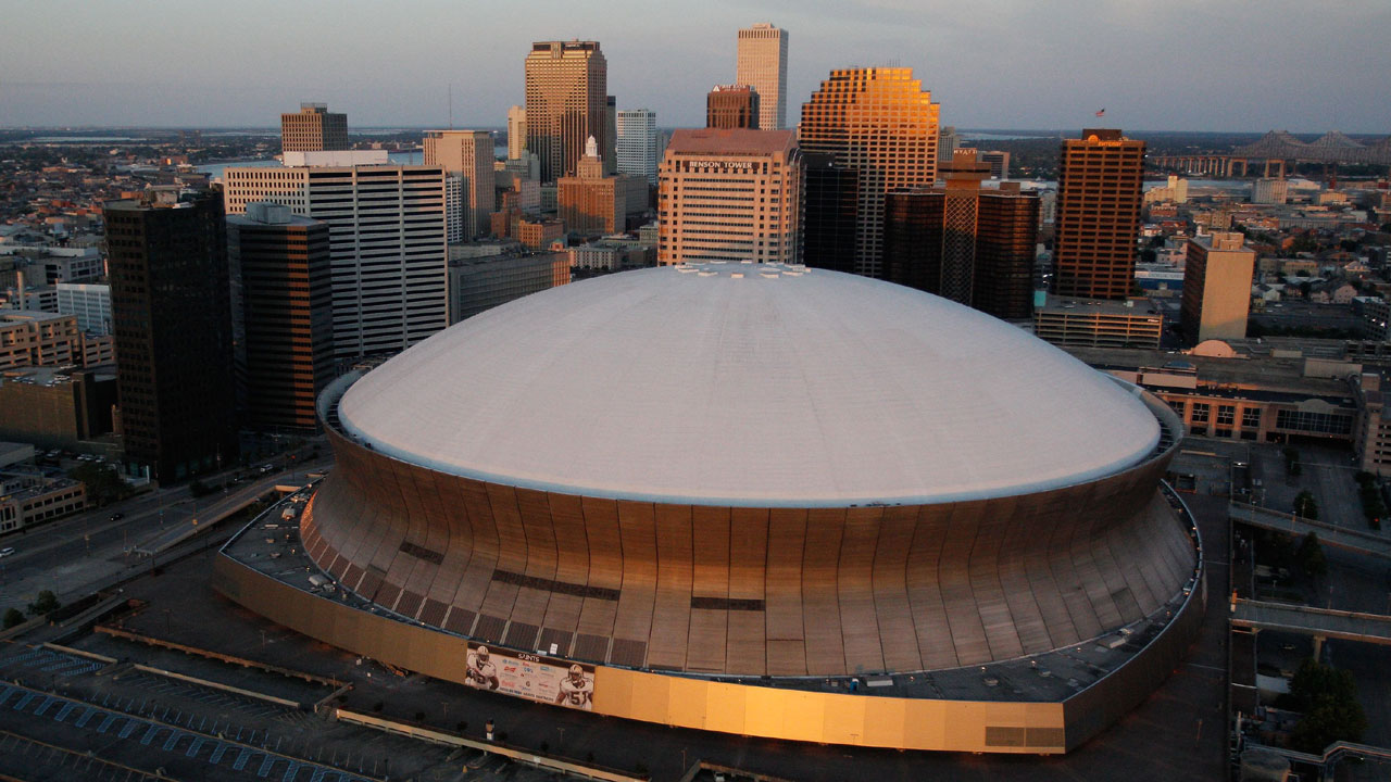 aerial view of New Orleans Superdome96155025-159532