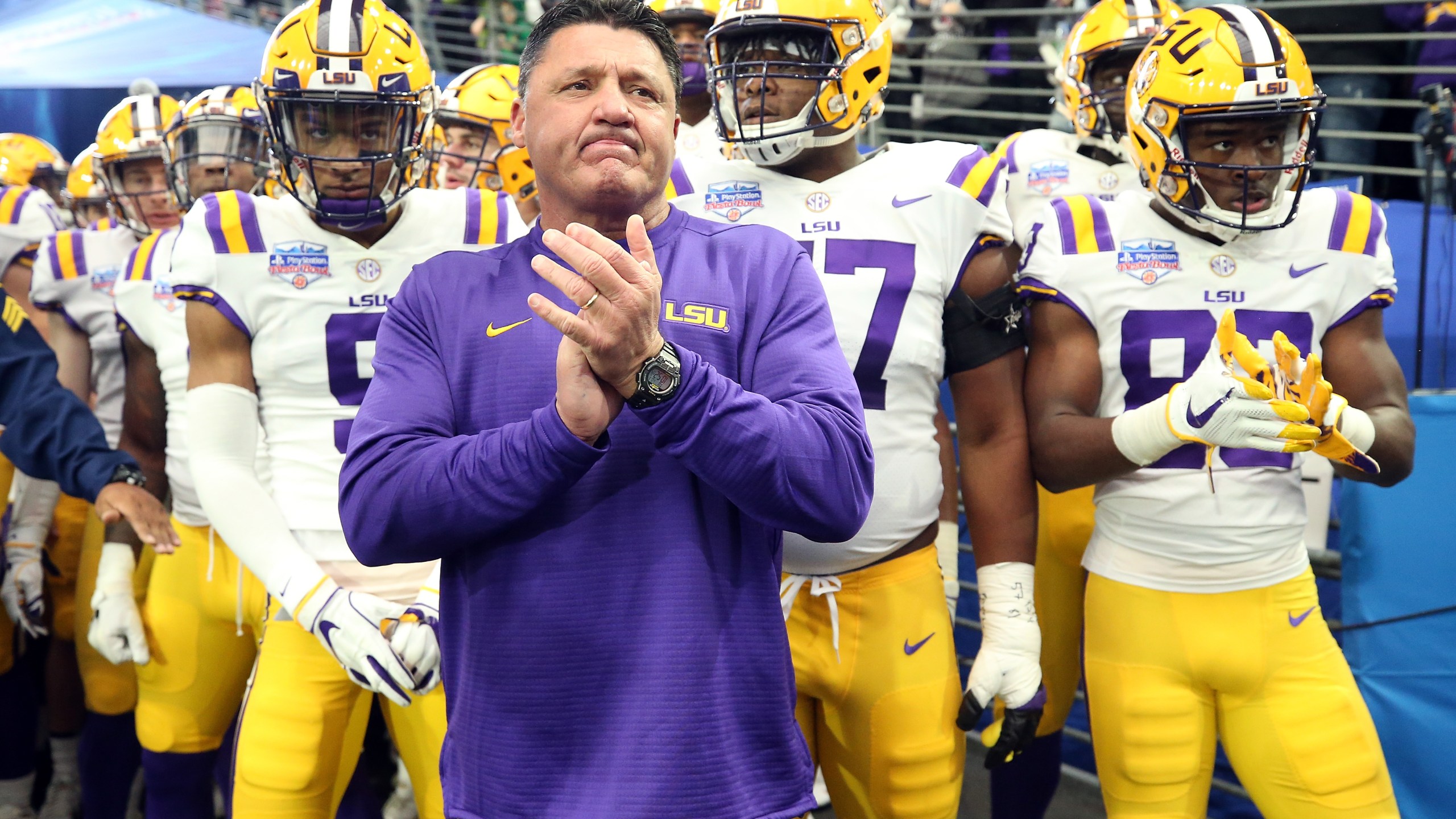 LSU Football Fiesta Bowl Runout