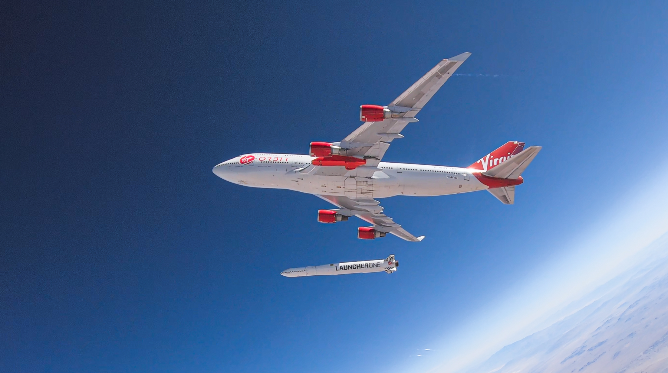 A tiny satellite built by student researchers at the University of Louisiana at Lafayette was launched into space Sunday to measure radiation levels as it orbits Earth. “The CubeSat” left the Mojave Air and Space Port in California inside a Virgin Orbit LauncherOne rocket attached beneath a wing of a customized Boeing 747. Photo credit: Virgin Orbit