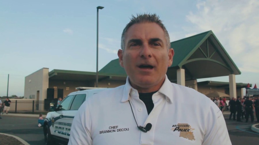 Broussard Police Chief Brannon Decou